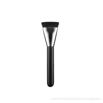 Professional Cosmetic Flat Contour Blending Makeup Wooden Face Brush black